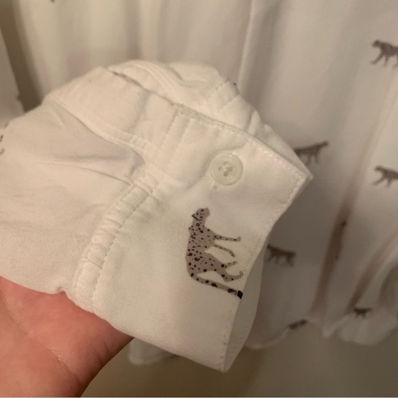 Rails Charcoal Wild Cats Rayon Button Up Long Sleeve Shirt S - Picture 7 of 10